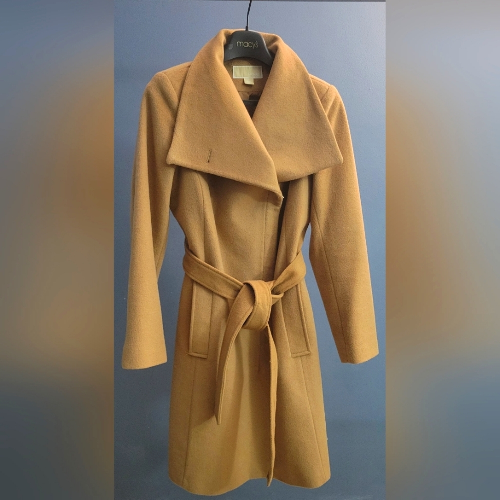 Michael Kors Women's Wool Blend Belted Coat